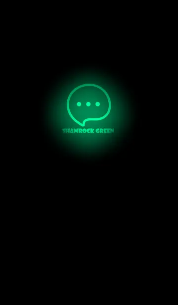 [LINE着せ替え] Shamrock  Green Neon Theme V4 (JP)の画像1