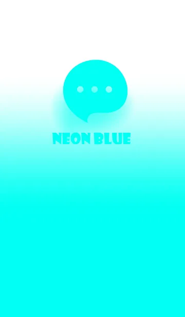 [LINE着せ替え] Neon Blue & White Theme V.4 (JP)の画像1