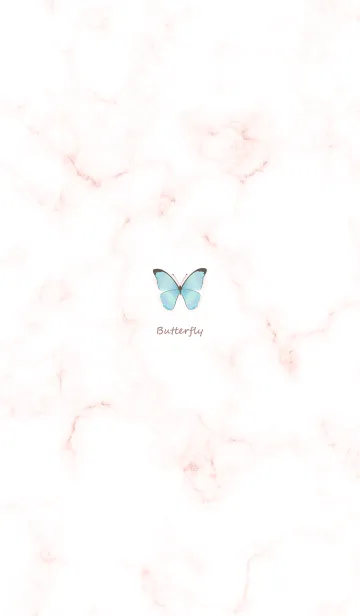 [LINE着せ替え] シンプルな蝶♡babypink08_1の画像1