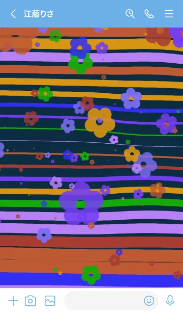 [LINE着せ替え] 青 | 愛をツイートしましたの画像2