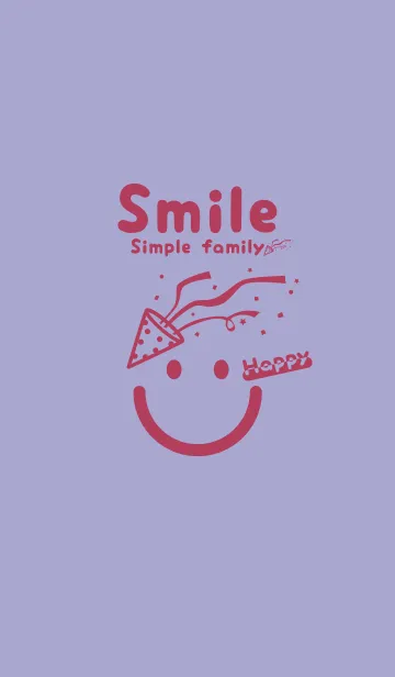 [LINE着せ替え] スマイル＆ハッピー ペールオーキッドの画像1