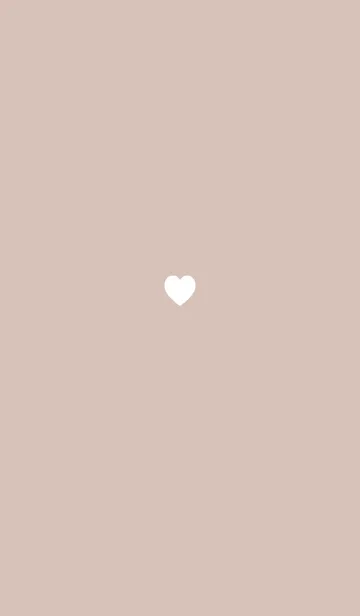 [LINE着せ替え] Simple Heart pink beige10_1の画像1