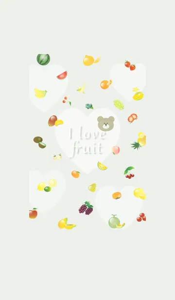 [LINE着せ替え] I love fruit♡green07_1の画像1