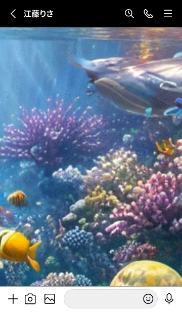 [LINE着せ替え] 熱帯魚の夢#FV116。の画像2