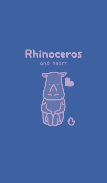 [LINE着せ替え] サイとハート ハイドレンジアブルーの画像1