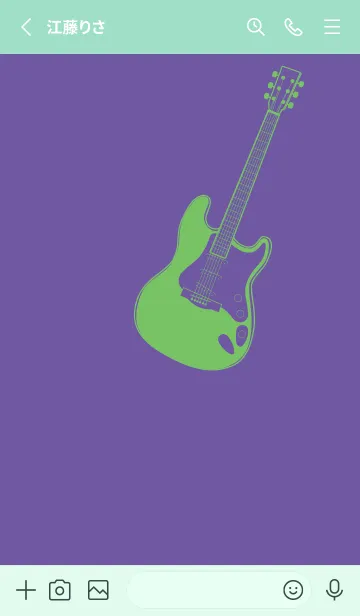 [LINE着せ替え] ELECTRIC GUITAR CLR 菫色の画像2