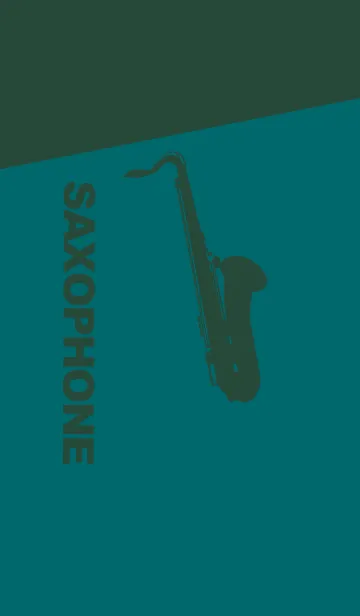 [LINE着せ替え] Saxophone CLR ティールグリーンの画像1