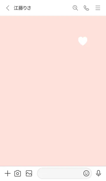 [LINE着せ替え] Simple Heart pinkbabypink11_1の画像2