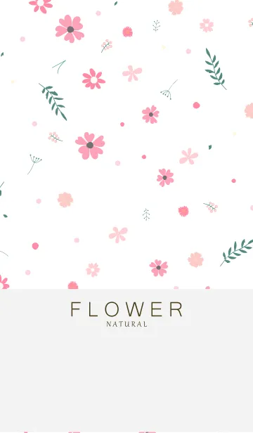 [LINE着せ替え] FLOWER WHITE -NATURAL- 6の画像1