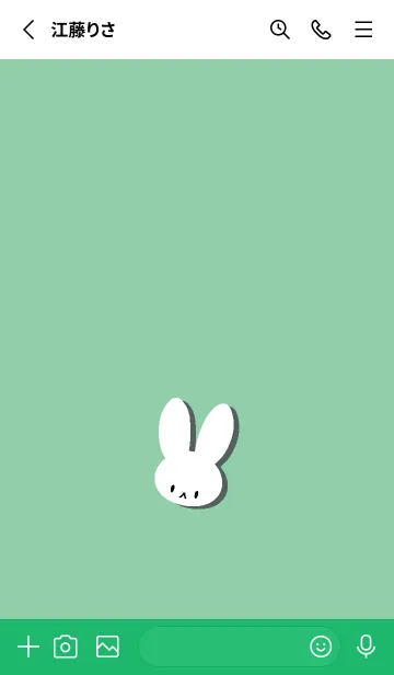 [LINE着せ替え] ホワイト ラビット 150の画像2