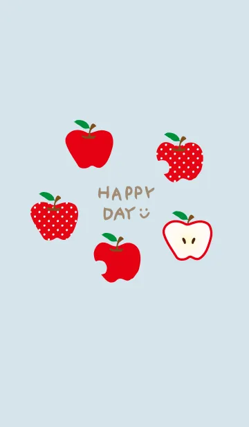 [LINE着せ替え] りんご シンプルかわいい30の画像1