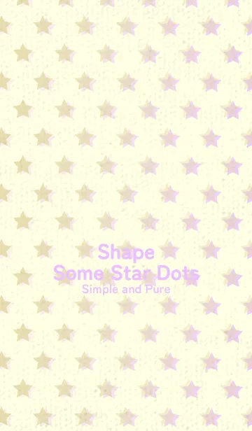 [LINE着せ替え] 星のドッドきせかえ クリームの画像1