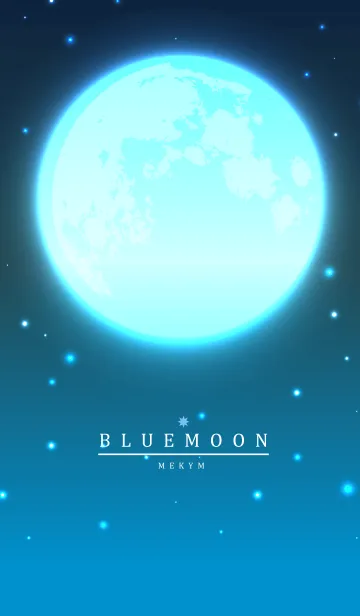 [LINE着せ替え] MOON-BLUE.MEKYM 12の画像1