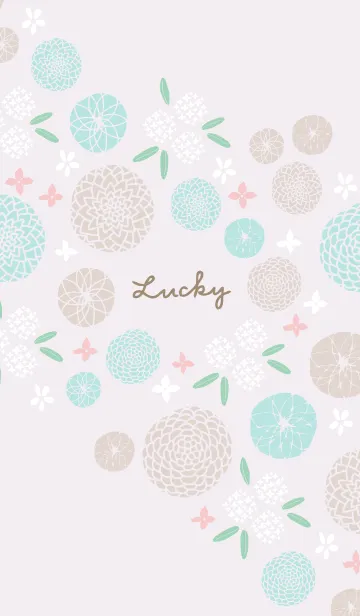 [LINE着せ替え] まんまる花 かわいい22の画像1