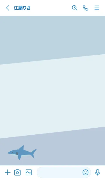 [LINE着せ替え] サメ 3色 6の画像2