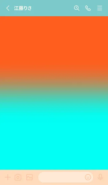 [LINE着せ替え] Neon Orange & Neon Blue  V5 (JP)の画像2