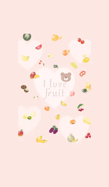 [LINE着せ替え] I love fruit♡babypink09_1の画像1