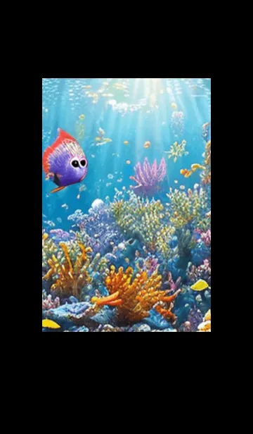 [LINE着せ替え] 熱帯魚の夢#FZ018。の画像1