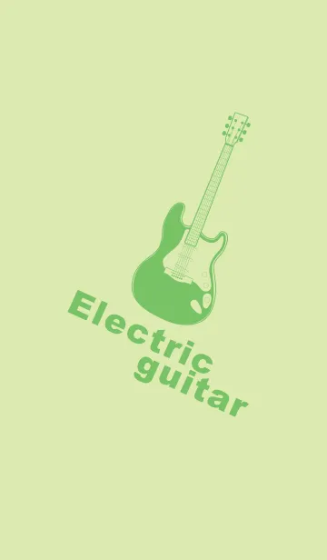 [LINE着せ替え] ELECTRIC GUITAR CLR Pale fresh greenの画像1