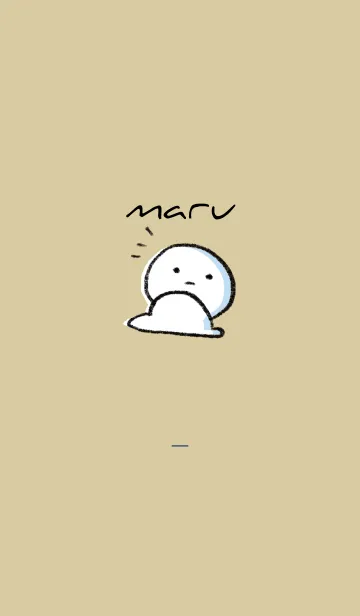 [LINE着せ替え] ベージュとネイビー : まる 3の画像1