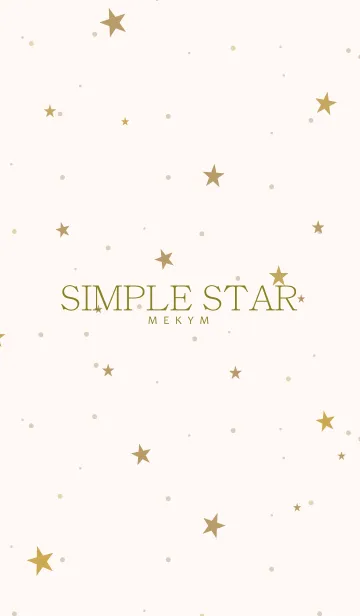 [LINE着せ替え] SIMPLE STAR NATURAL YELLOW.MEKYM 24の画像1