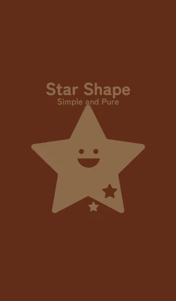 [LINE着せ替え] 星型の着せかえ セピアの画像1