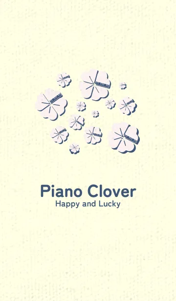 [LINE着せ替え] Piano clover 桜色の画像1