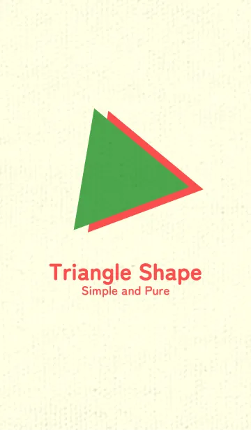 [LINE着せ替え] 三角型の着せかえ 鸚緑の画像1