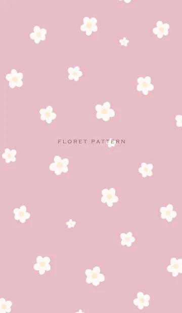 [LINE着せ替え] Floret Pattern - VSC 01-06 ピンクの画像1