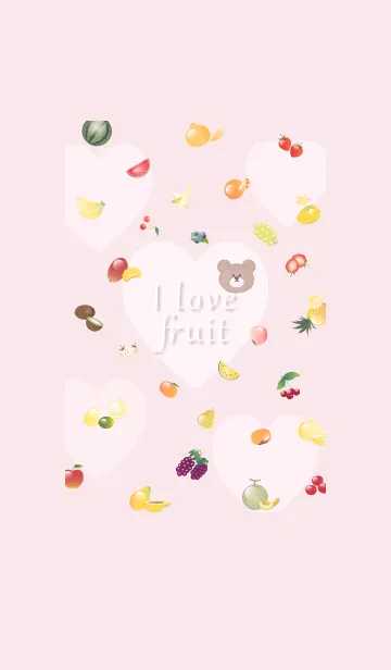 [LINE着せ替え] I love fruit♡pink10_1の画像1