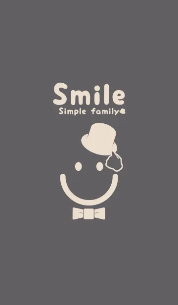 [LINE着せ替え] スマイル＆紳士 スレートグレイの画像1