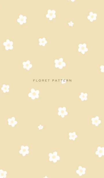 [LINE着せ替え] Floret Pattern - VSC 02-01 Cイエローの画像1