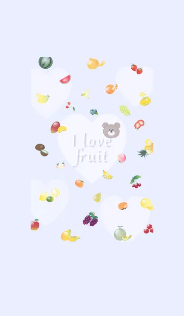 [LINE着せ替え] I love fruit♡lilac12_1の画像1