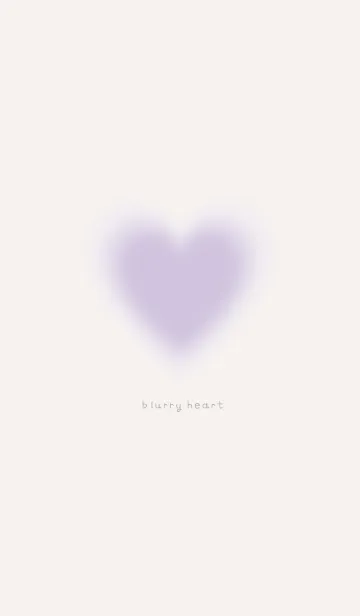 [LINE着せ替え] Blurry heart - PURPLE -の画像1