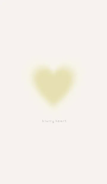 [LINE着せ替え] Blurry heart - YELLOW -の画像1