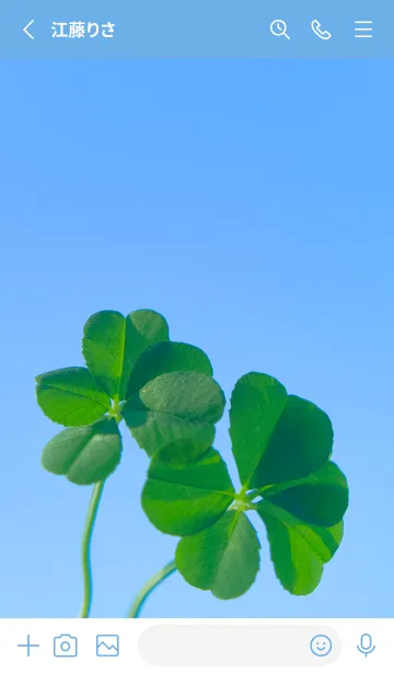 [LINE着せ替え] 五つ葉のクローバー Cuddle #12-1の画像2