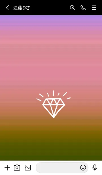 [LINE着せ替え] グラデーション ダイアモンド  264の画像2