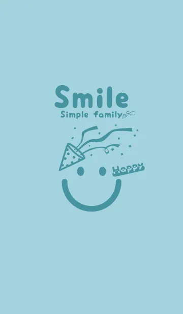 [LINE着せ替え] スマイル＆ハッピー スプレーグリーンの画像1