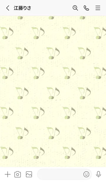 [LINE着せ替え] Clef dot ペールフレッシュグリーンの画像2