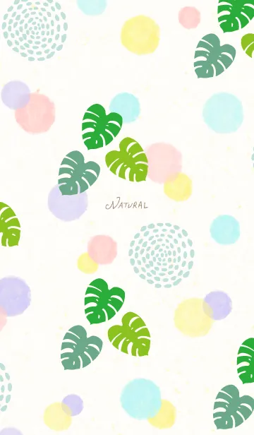 [LINE着せ替え] 夏 水彩丸20の画像1