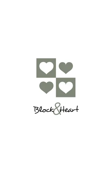 [LINE着せ替え] ブロック＆ハート 31の画像1