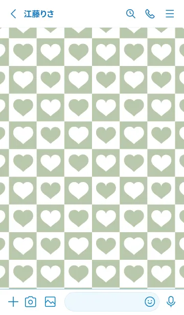 [LINE着せ替え] ブロック＆ハート 31の画像2