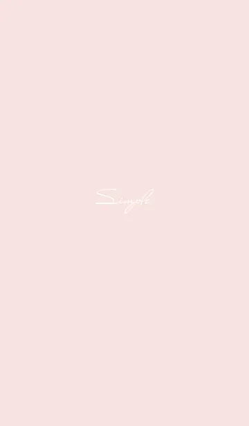 シンプル英字♦pinkbeige09_1のLINE着せ替え