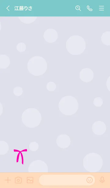 [LINE着せ替え] リボン シンプル2の画像2