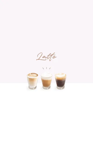 [LINE着せ替え] Latte 001 - 07-03 パープル Ver.aの画像1