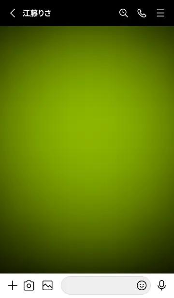 [LINE着せ替え] Apple Green Theme V5 (JP)の画像2