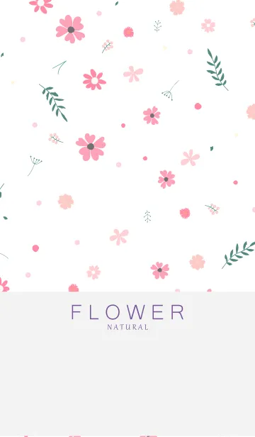 [LINE着せ替え] FLOWER WHITE -NATURAL- 7の画像1