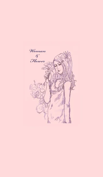 [LINE着せ替え] 女性&あの花の画像1