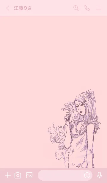 [LINE着せ替え] 女性&あの花の画像2