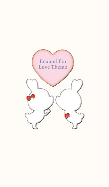 [LINE着せ替え] Enamel Pin LOVE Pair 53の画像1